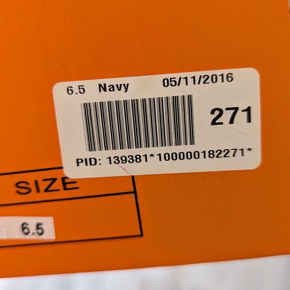 So Me Footwear, Supra-2 Navy Orange Cork Combo Color Block Heels - Picture 12 of 16